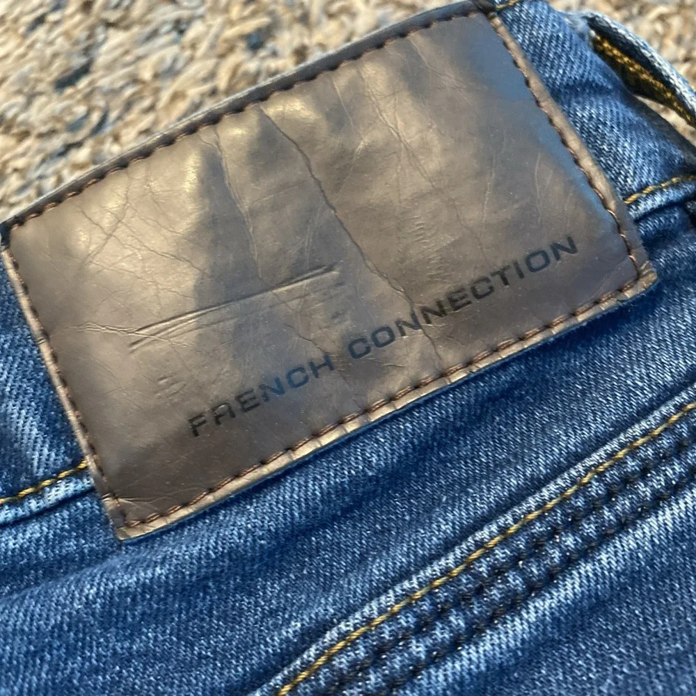 French Connection Slim Straight Denim Jeans‎ Men 32x32 Blue Button Fly Casual